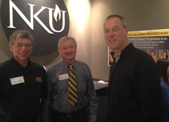 Dr. Larry Giesmann with NKU alumni physicians Dr. Larry Giesmann with NKU alumni physicians