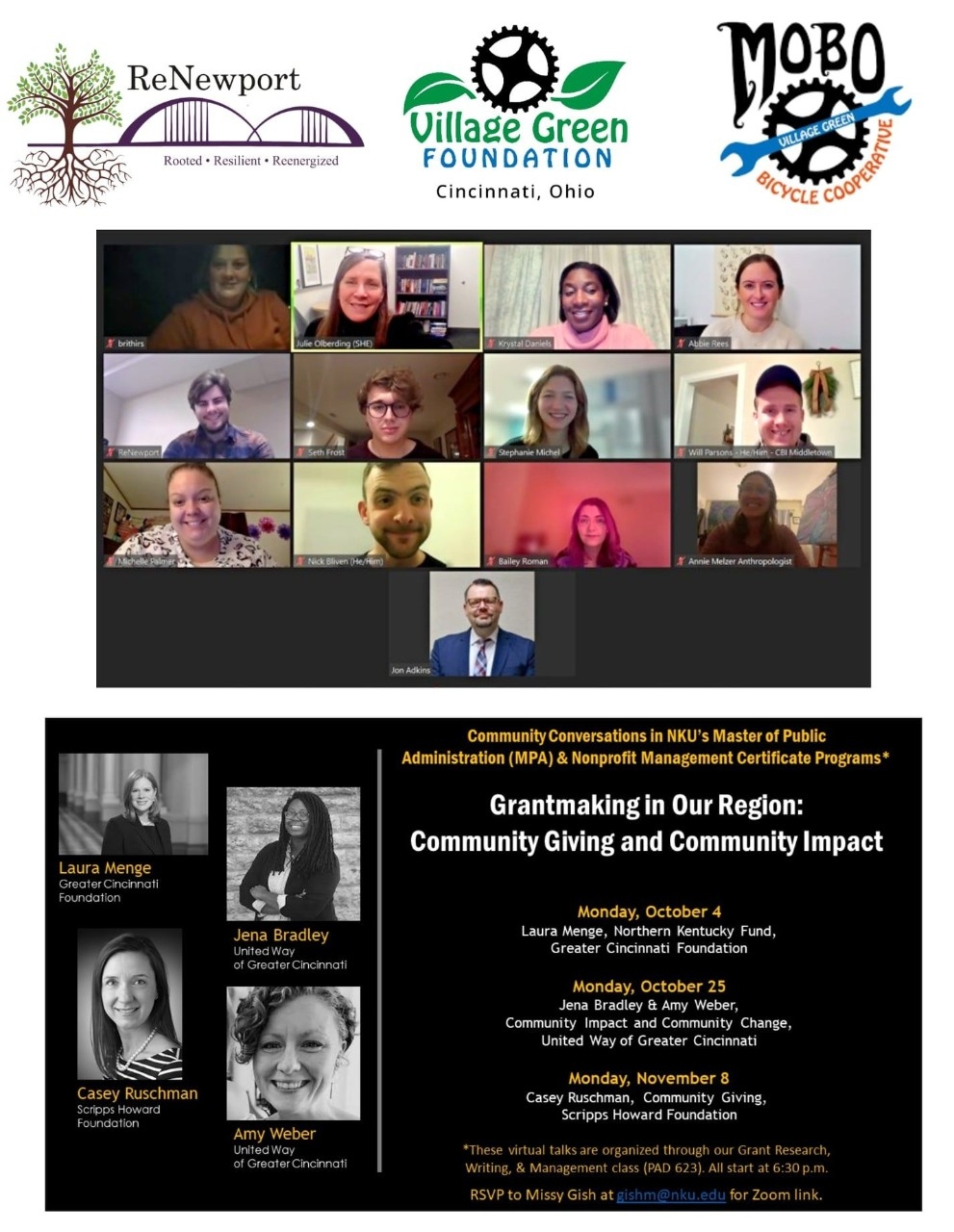 PAD 623 Zoom class and Lecture series invitation