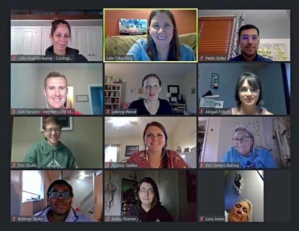 screenshot of PAD 622 class zoom