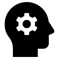 Icon of man thinking