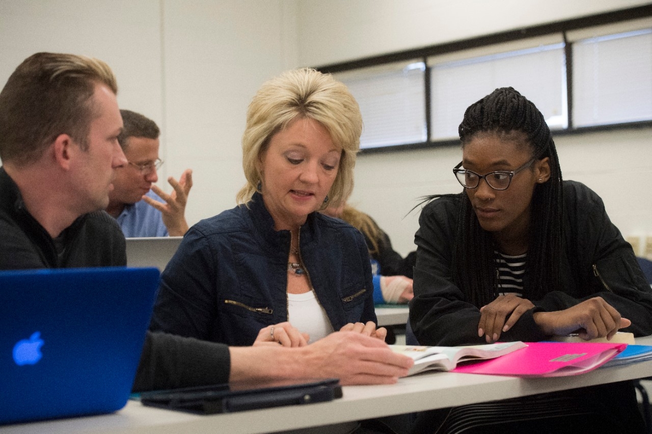 ALPS Students Adult learners working together