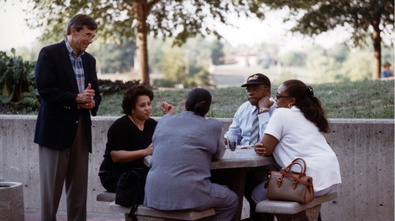 Dr. Votruba with students